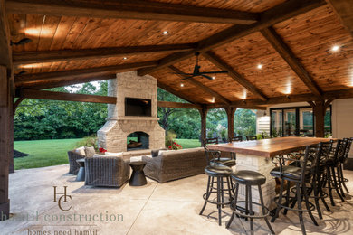 Patio - rustic patio idea in St Louis