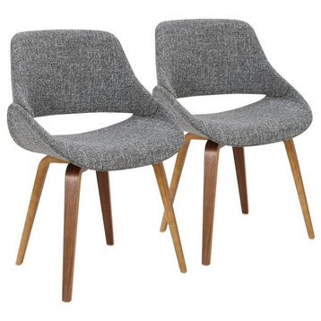 Fabrico Chairs, Gray, Set of 2