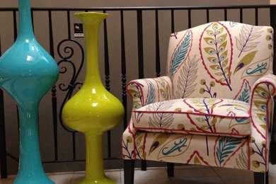 Inspiration for an eclectic living room remodel in Edmonton