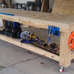 Workbench with Kreg Rails - Garage And Tool Storage