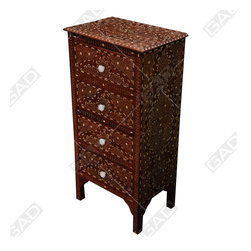 WOOD EN BONE 4 DRAWER CABINET - Furniture