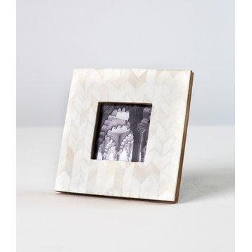 Artemis 3"x3" Picture Frame Handcrafted Bone