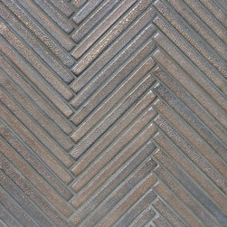 1/2x6 Herringbone in Luster alloy glaze. - Products