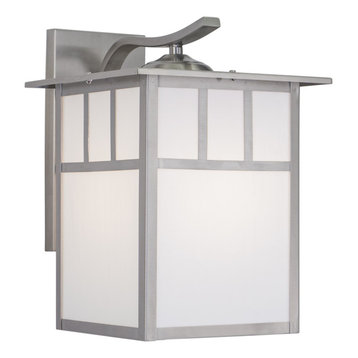 Mission 10" Outdoor Wall Light, Stainless Steel, 9"w X 12.5" X 11"d