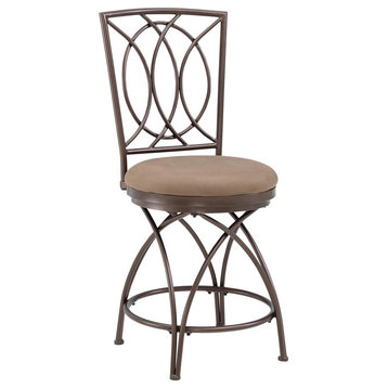 Big and Tall Metal Crossed Legs Counter Stool