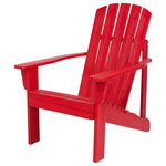 Shine Company - Shine Company 4626Cr Mid-Century Modern Adirondack Chair, Chili Red - Relax in the beautiful outdoors in your very own Mid-Century Modern Adirondack chair from Shine Company. Designed to withstand the elements without sacrificing the classic look you love, Mid-Century Modern Adirondack chair shows straight, clean lines making it the perfect accent piece to any front porch, walkway, garden, or deck. Available in a variety of finishes and colors.