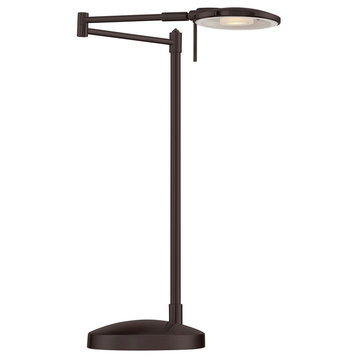 Dessau Turbo Swing Arm Table Lamp, Bronze