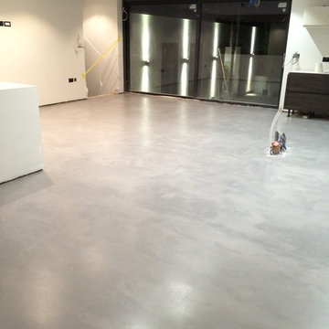 Polished Concrete Microcement Floor in Winchester, Hampshire