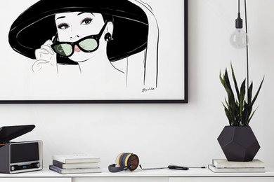 Audrey Hepburn as Holly Golightly - Illustration - Limited Edition Print