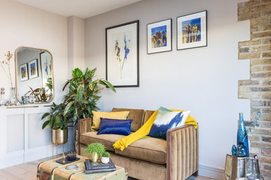 Design ideas for a scandinavian living room in London.