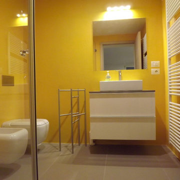 A casa di Elena e Alberto rivestimento in resina