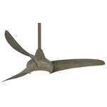 Minka Aire - Light Wave 44" Ceiling Fan, Driftwood - Stylish and bold. Make an illuminating statement with this fixture. An ideal lighting fixture for your home.