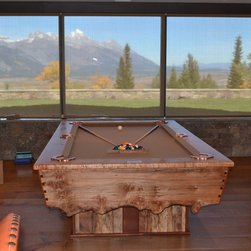 Big Leaf Maple billiards and ping pong table - Game Tables