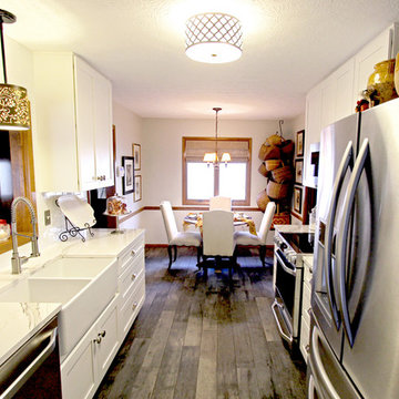 White Maple Kitchen with Quartz Countertops ~ Medina, OH