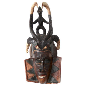 Consigned, Vintage African Guro Tribe Mask