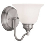 Livex Lighting - Essex Bath Light, Brushed Nickel - Bring a refined lighting style to your bath area with this Essex collection one light bathroom fixture..