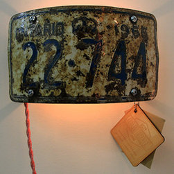 License Plate Sconce - Wall Sconces
