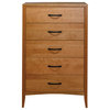 Dover 5 Drawer Chest, Natural Cherry