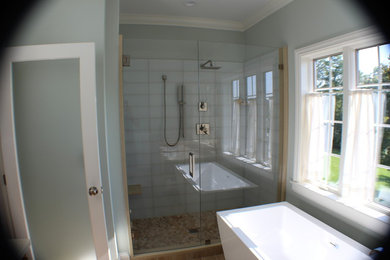 Example of a southwest bathroom design in Detroit