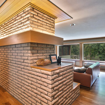 Custom Riverfront Living Room
