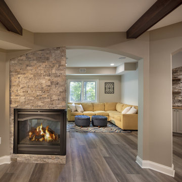 Massive Basement means Massive Entertainment in this Clifton Basement Remodel