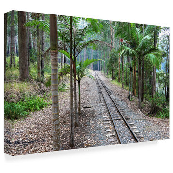 Incredi 'Tracks Train' Canvas Art, 47"x30"