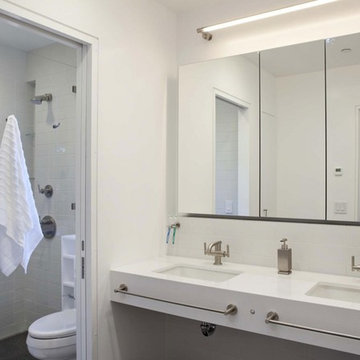 Fresca 50" Triple Door Frameless Medicine Cabinet with Mirrors