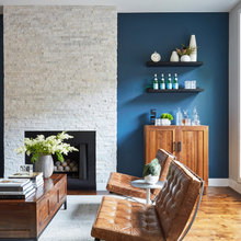 basement fireplace