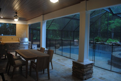 Inspiration for a contemporary patio remodel in Jacksonville