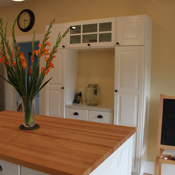 Charming white kitchen with IKEA cabinets