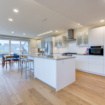Alki Kitchen, Living Room, & Deck