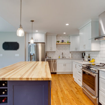 Transitional Two-Finish Kitchen Design Annapolis, MD