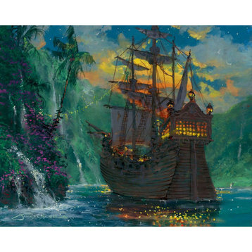 Disney Fine Art Neverland Bay by James Coleman, Rolled