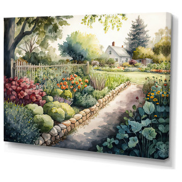 Fresh Garden At The Cottage III Canvas, 32x24, No Frame