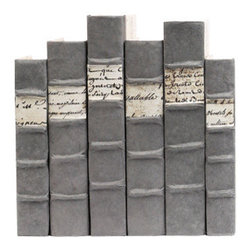 Grey Volumes with Script - Books