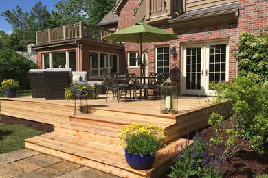 This is an example of a traditional landscaping in Chicago.