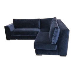 Stone & Co. Custom Velvet Sectional Sofa - Sectional Sofas