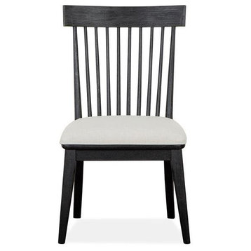 Magnussen Harper Springs Side Chair w/ Uph. Seat in Black - Set of 2