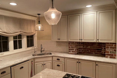 Mountain style kitchen photo in New York