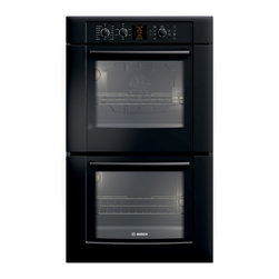 Bosch 30" 500 Series Double Wall Oven With Convection, Black | HBL5660UC - Ovens