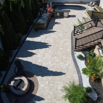 Pool Patio with Kitchen, Pizza Oven and Outdoor TV - Kings Park, NY 11754