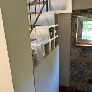 Arredo parete soggiorno su misura