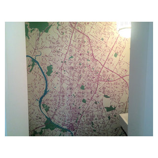 Custom Map wallpaper Contemporary - Cb413cc003fdf1e2 9236 W320 H320 B1 P10 Contemporary