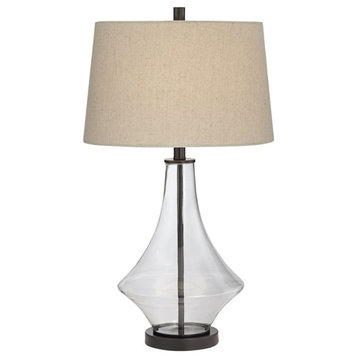 Pacific Coast Stingray 28" Simple Glass Table Lamp, Clear