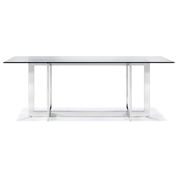 Cooper Dining Table, Silver