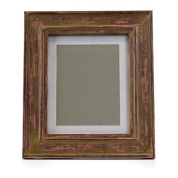 Shea's Wildflower - Pink Washed Vintage Picture Frame, 12.25"x14.25" - Wreaths And Garlands