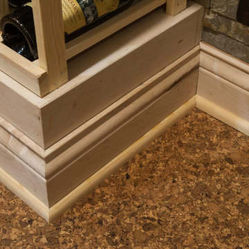 Wine Cellar with Cork Flooring