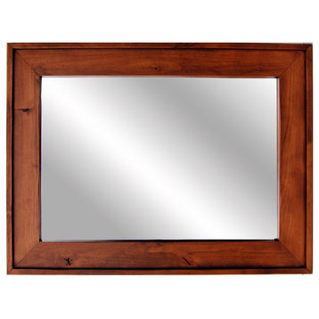 Wooden Mirror, Cherry Wood Stained Mirror, Mapleton Style, 30x36