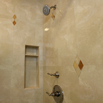 Rhomboid Tiled Bathroom | Saratoga, CA