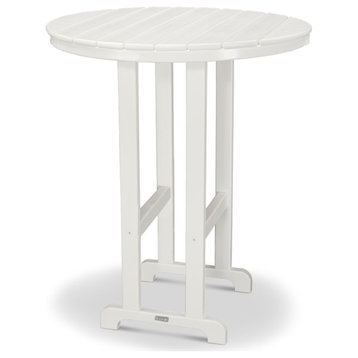 Ivy Terrace Classics Round 36" Bar Table, White